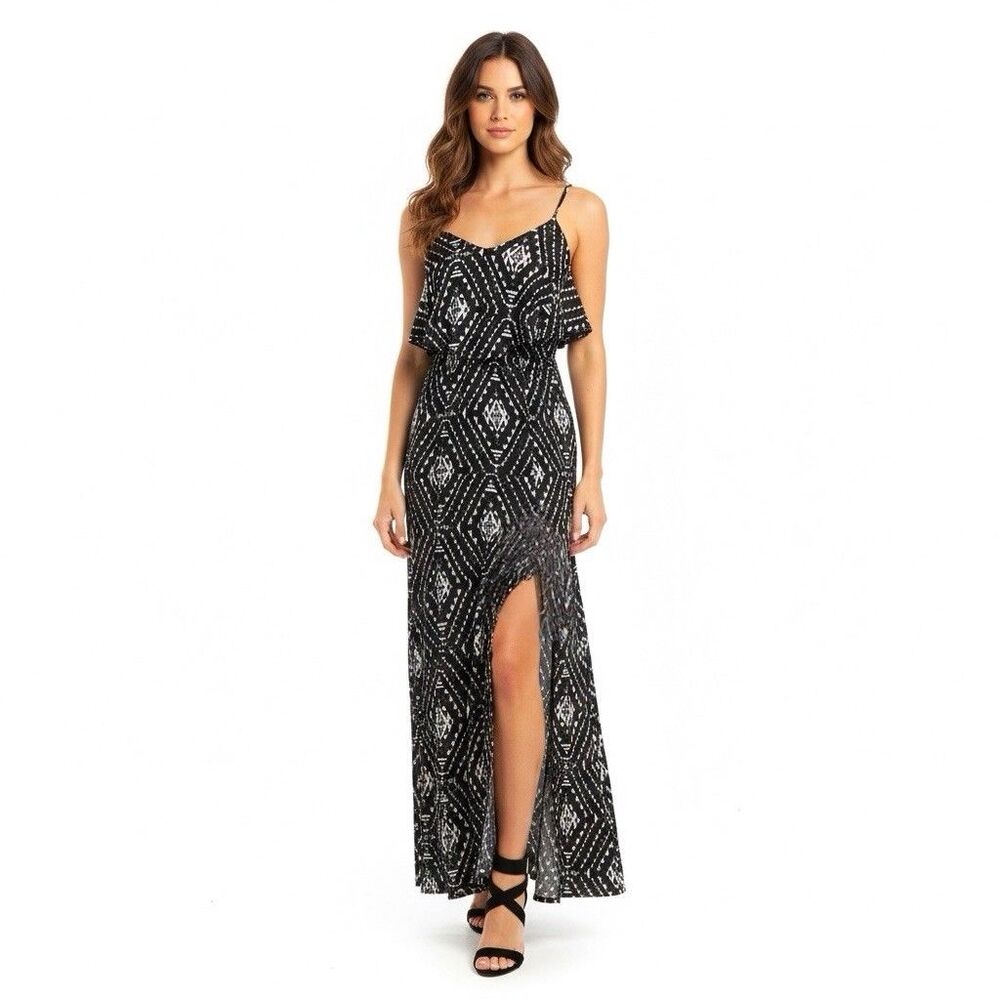 Mudd Dress Maxi Full Sz XS Y2K Summer Spring Beach Romantic Feminine Casual